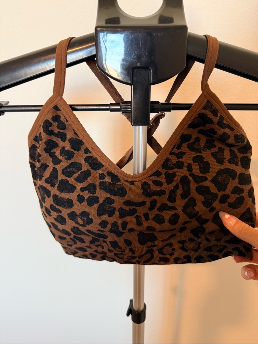 Leopard Print Brown Sports Bralette set!